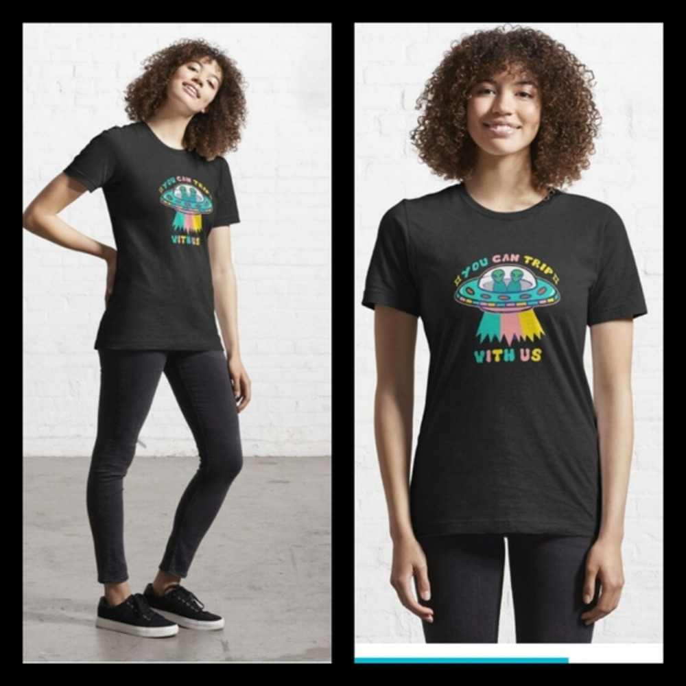 YOU CAN TRIP WITH US Essential T-Shirt - Picture 1 of 2
